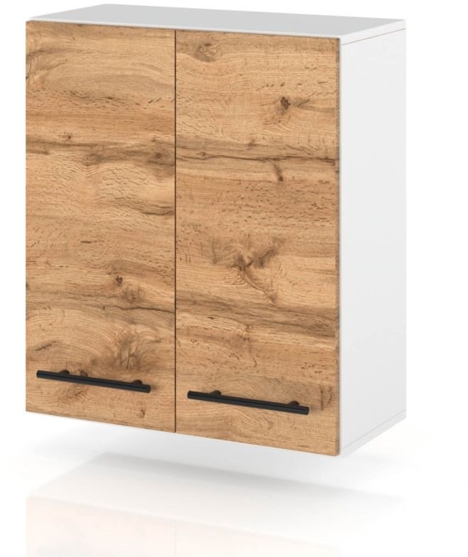 szafka kuchenna wisząca modułowa drewniana z uchwytami 80cm spremium wotan
