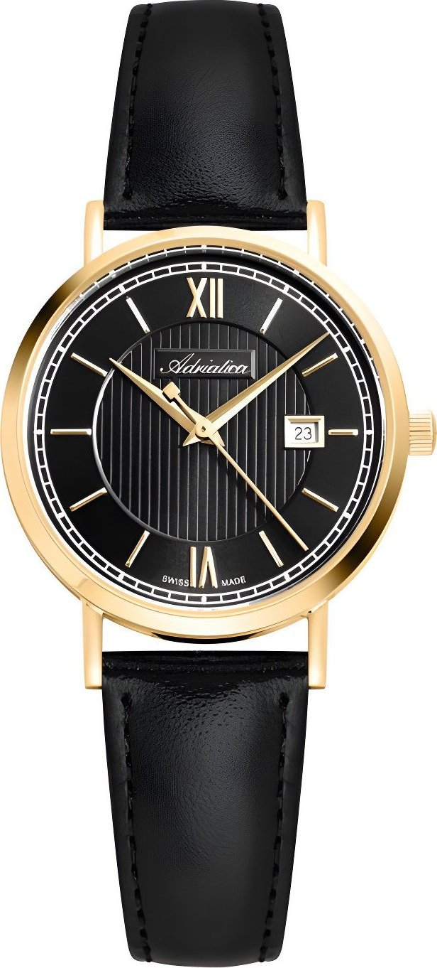 Zegarek Adriatica Zegarek damski Adriatica A3194.1264Q czarny