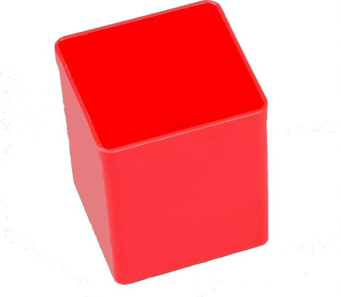 AllIT Pojemnik magazynowy, warsztatowy 54x54x60 mm. Czerwony.