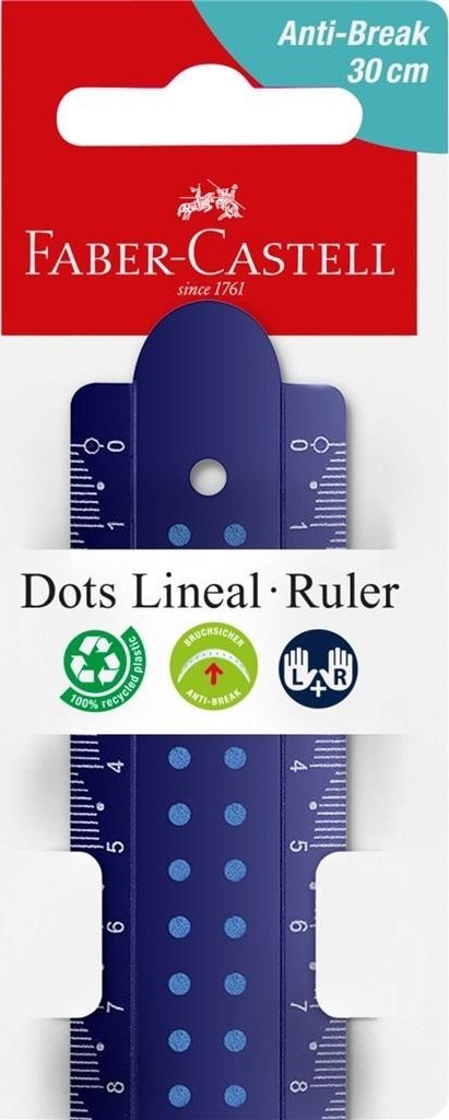Faber-Castell FABER-CASTELL Lineal 30 cm Dots bruchsicher