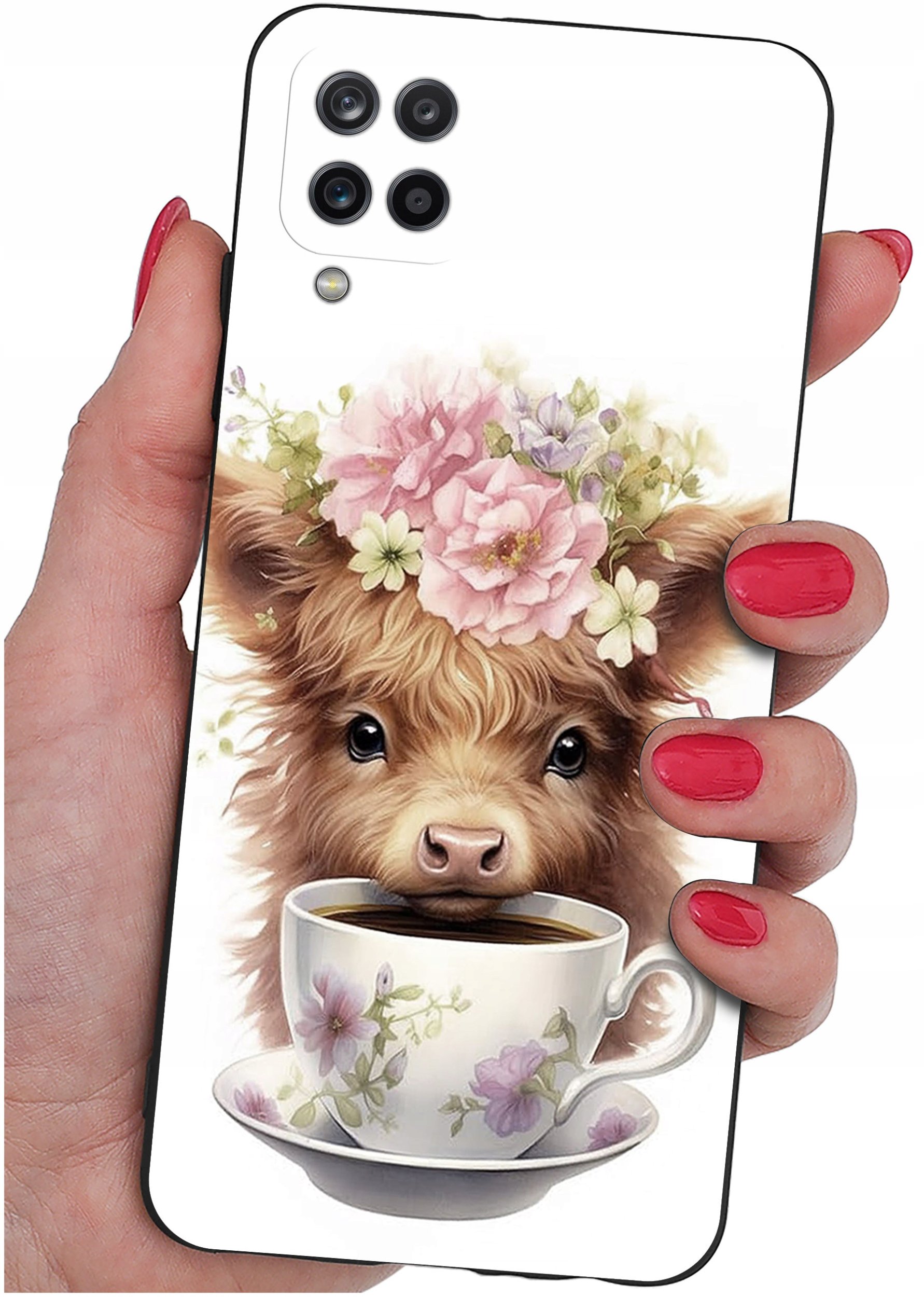 Etui do Samsung Galaxy A12|M12 WZORY |SILIKONOWE MATT CASE + SZKŁO 9H