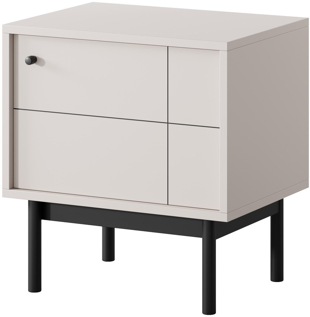 Stolik nocny Sora S54 w kolorze cashmere