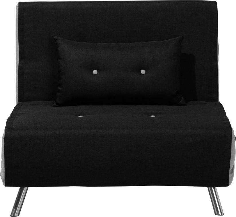 Beliani Sofa rozkładana czarna FARRIS