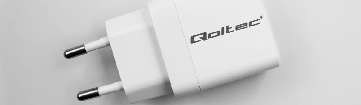 Ładowarka Qoltec Ładowarka sieciowa Qoltec 45W GaN biała