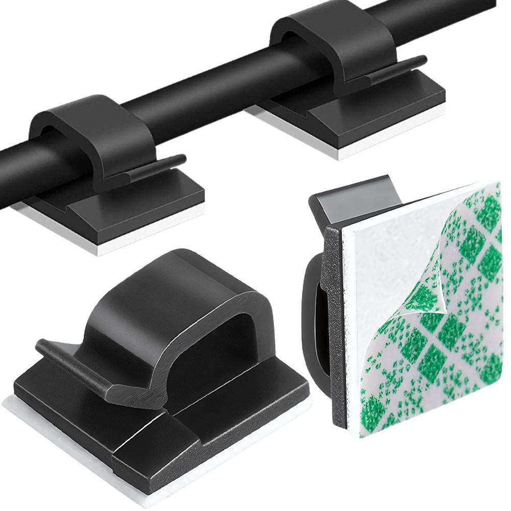 Organizer uchwyt na kable do kabli przewodów zaczep maskownica klips 10szt