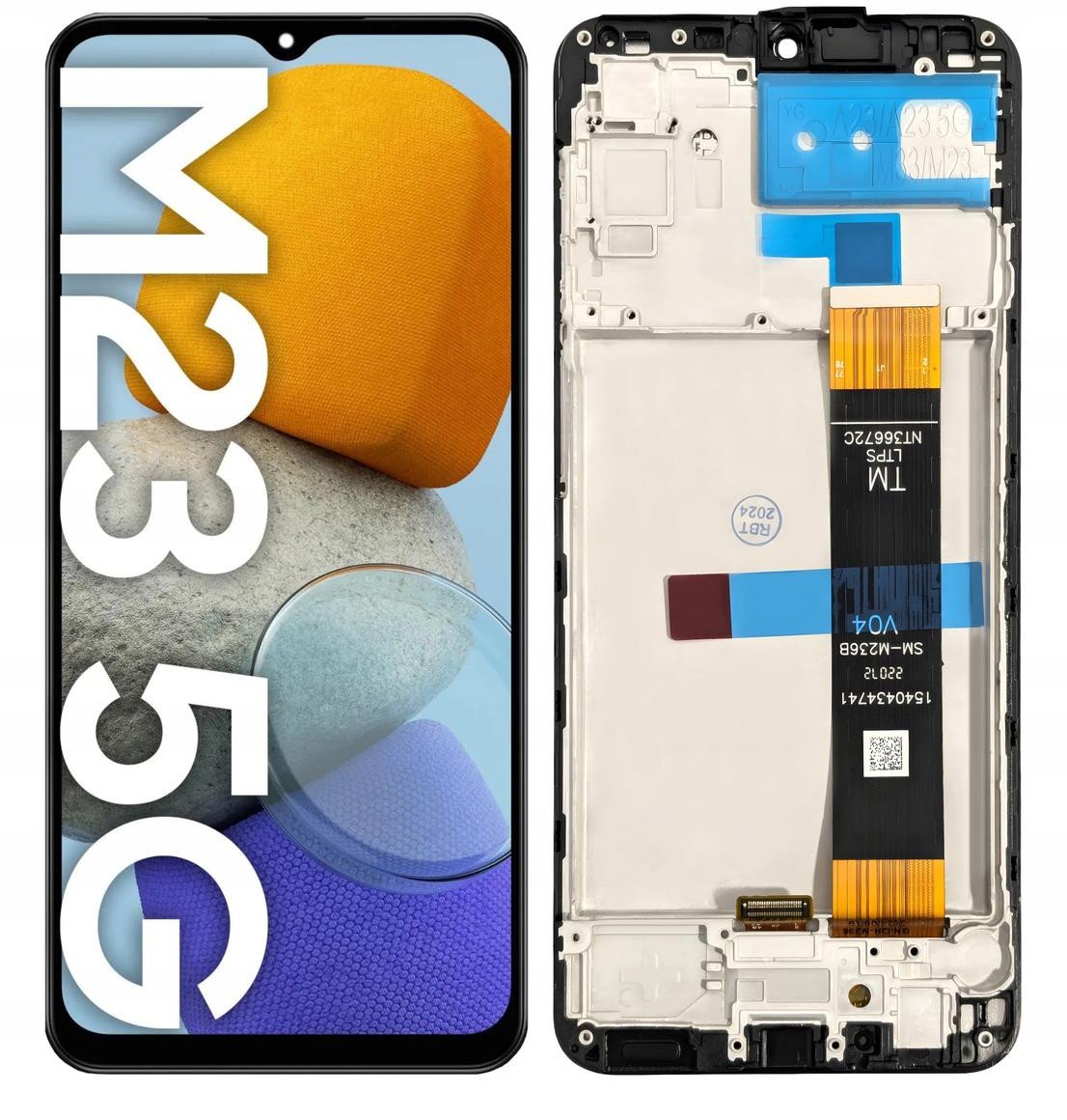 WYŚWIETLACZ EKRAN LCD DO SAMSUNG M23 5G RAMKA