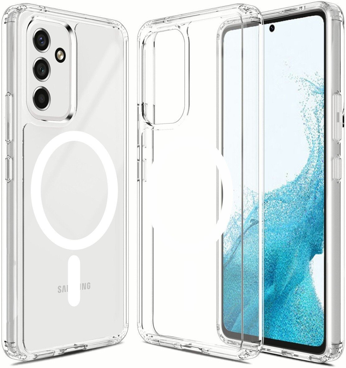 Etui magnetyczne Magsafe TPU Acrylic do Samsung Galaxy A54 5G, przezroczyste