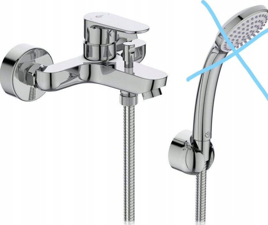 Standart Bathroom faucet with shower set Ideal Standard Cerafine, BC706AA