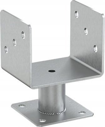 Domax Podstawa słupa regulowana 121x121x163mm ocynkowana