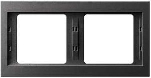 Hager Ramka podwójna BERKER antracyt - 13637006
