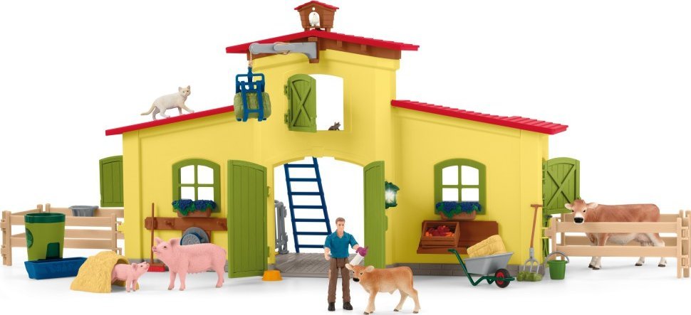 Figurka Schleich Farm World Zestaw Duża farma ze zwierzętami i akcesoriami (42605)