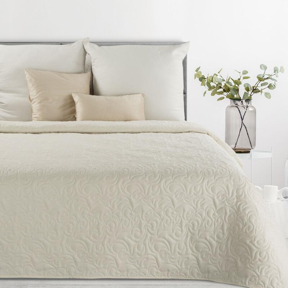 Eurofirany NARZUTA LEN 4 200 X 220 CM KREMOWY