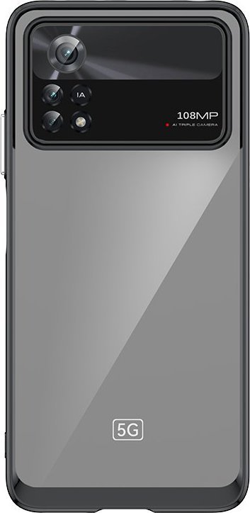 Hurtel Outer Space Case etui Xiaomi Poco X4 Pro 5G pokrowiec z elastyczną ramką czarne