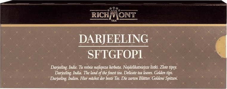 Richmont Herbata Richmont Darjeeling SFTGFOP1 12x4g - indyjska herbata gatunkowa