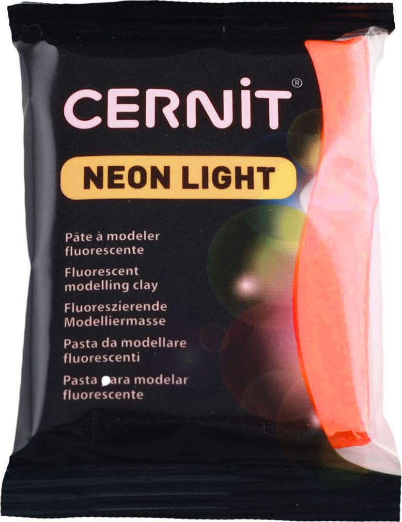 The Clay and Paint Factory Modelina Cernit Neonowo Pomarańczowa 56g