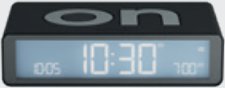 Lexon Flip Classic Two-sided Alarm Clock black LR157N0