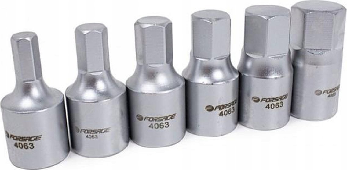 Forsage Klucze nasadki do korków ojeju 6-kątne 6 szt.