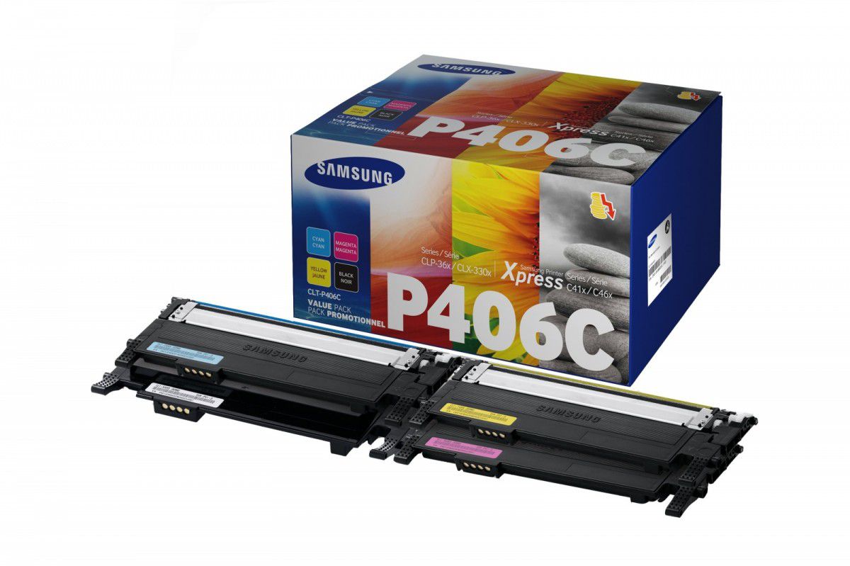 Toner Samsung CLT-P406C Zestaw CMYK Oryginał (SU375A)