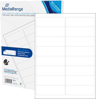 MediaRange Etykiety białe 99,1x33,9mm 800 sztuk (MRINK147)