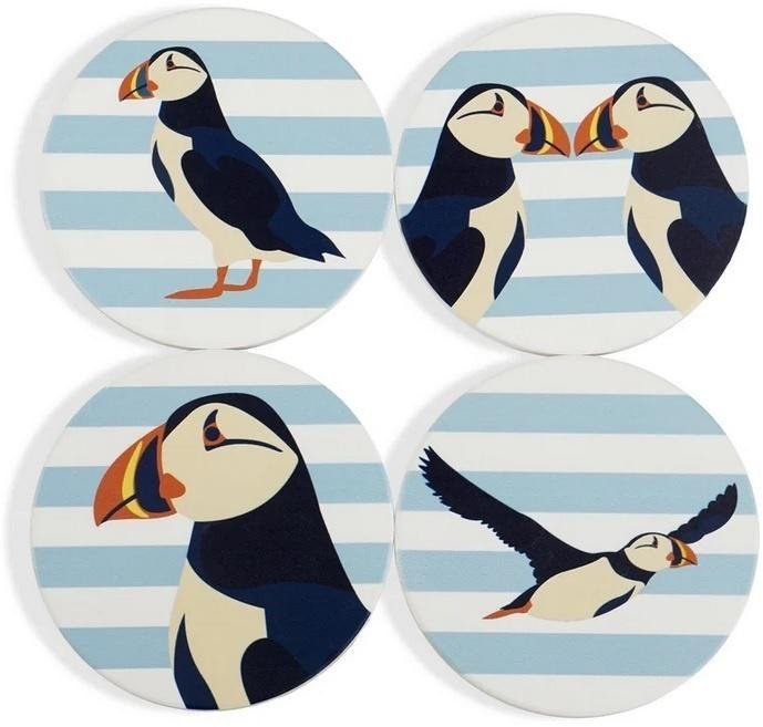 Podkładki pod kubek ceramiczne Maskonury 4szt