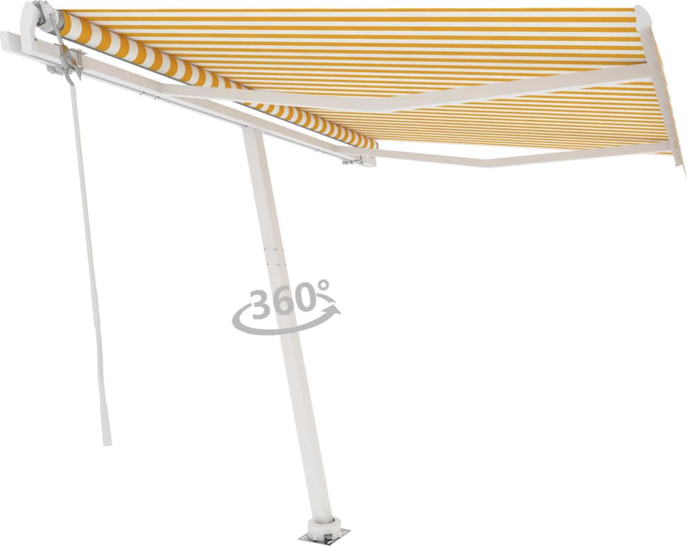 vidaXL Wolnostojąca automatycznie zwijana markiza, 350x250 cm