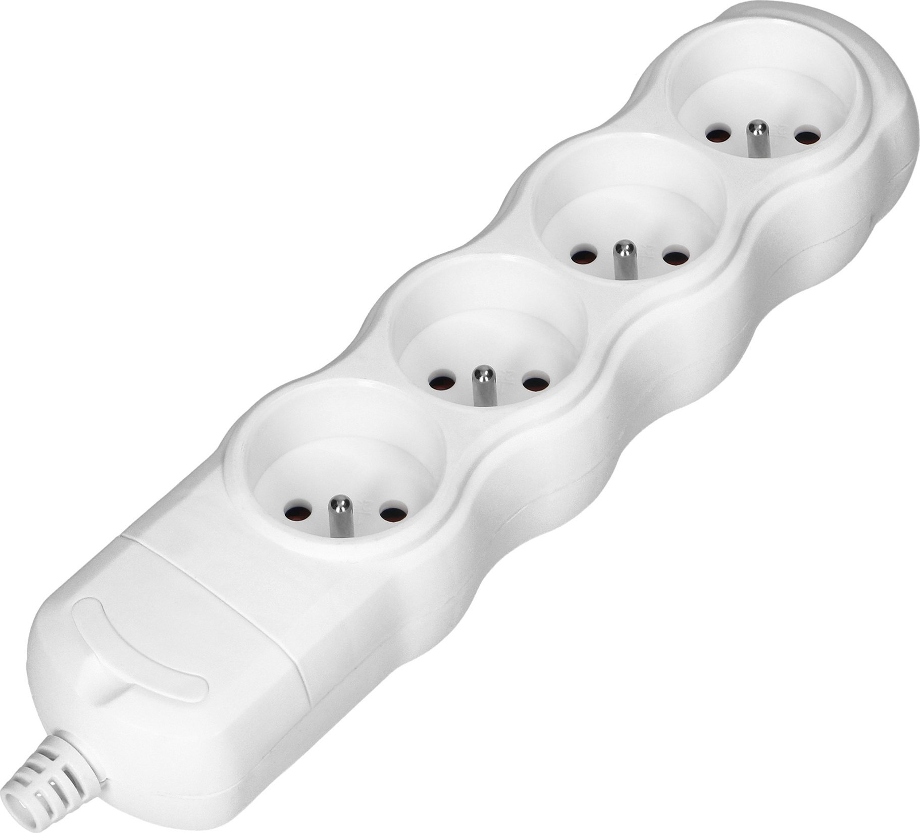 Orno Rozgałęźnik wielogniazdowy 4x2P+Z, biały