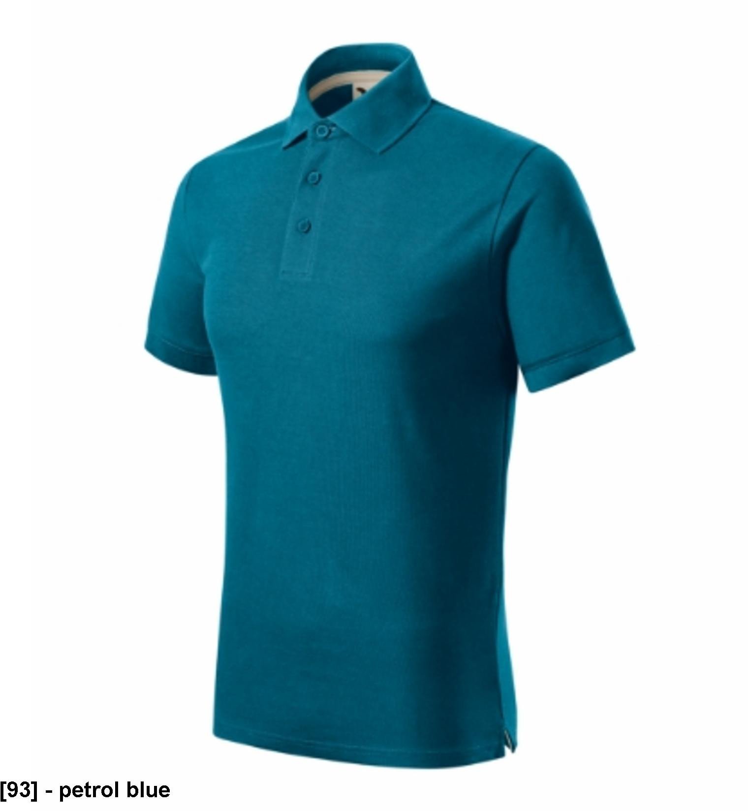 Prime (GOTS) - ADLER - Prime (GOTS) - Koszulka polo męska, Certified by Intertek GOTS-14289, 200 g/m2, 100 % bawełna organiczna - petrol blue 3XL