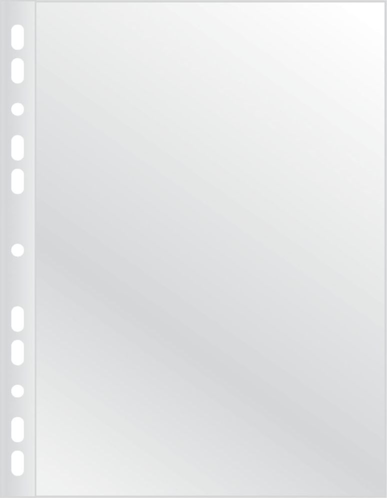 Q-Connect Koszulki na dokumenty, PP, A4, krystal, 50mikr., 100szt., w pudełku