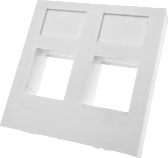 Alantec Adapter 45x45 2xRJ45 (płaski) (OS024)