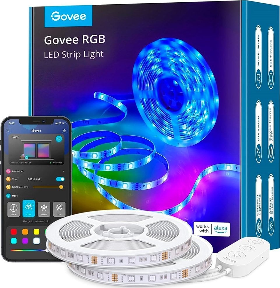 Govee Govee H6110 10m | Taśma LED | Wi-Fi, Bluetooth, RGB