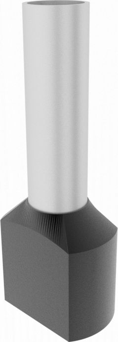 Elpromet 100szt. 2x1,5/8mm Końcówka tulejkowa izolowana podw. czarna TE1508 Elpromet 0361