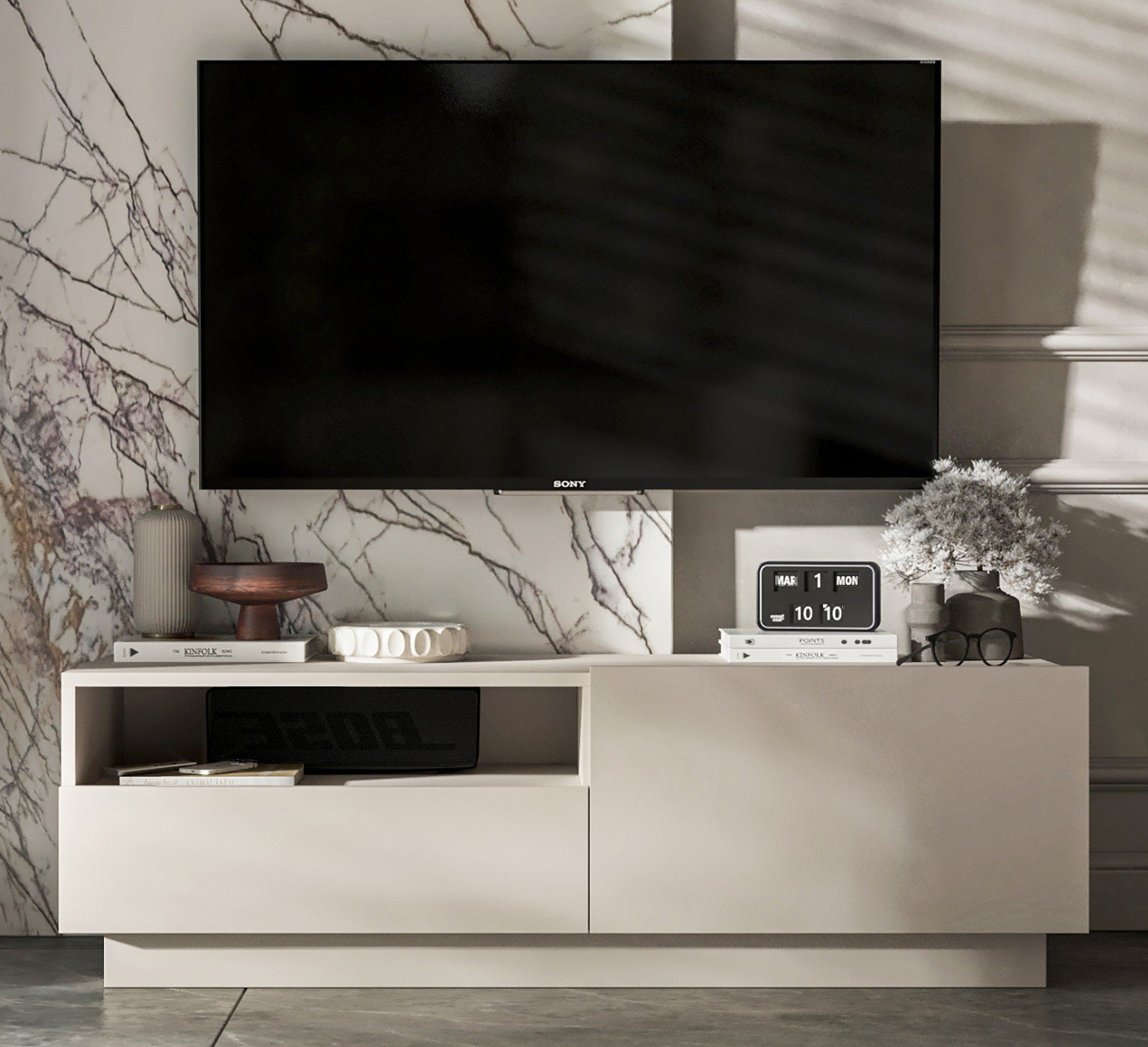 Stojąca / Wisząca Szafka RTV komoda szuflada Kaszmir MAT 120 cm