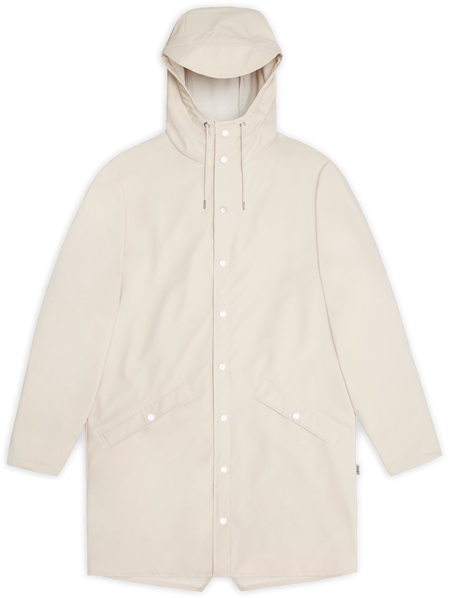 Rains długa kurtka unisex LONG JACKET W3 12020 26 DUNE L