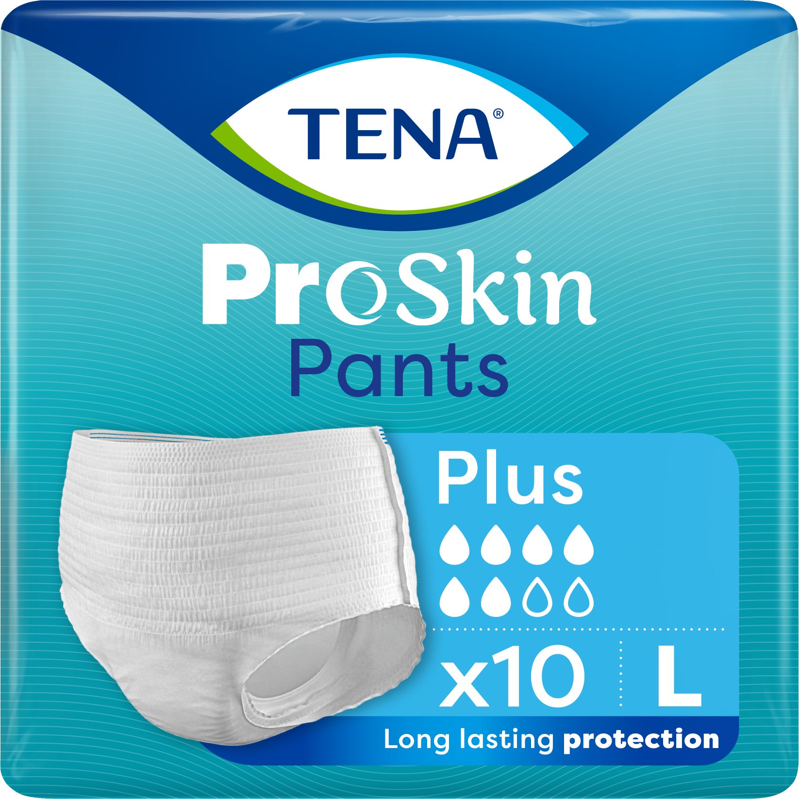 TENA PANTS PROSKIN PLUS L '10 OTC (niebieskie)