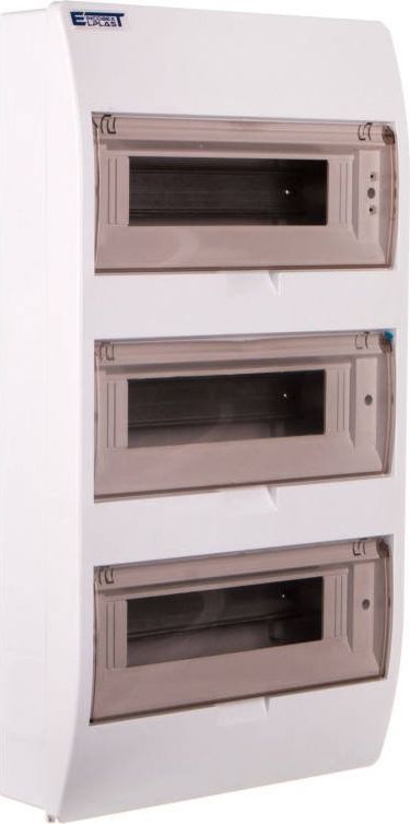 Incobex Rozdzielnica modułowa 3x12 natynkowa IP40 z klapką dymną i zaciskami (ENE-00355)