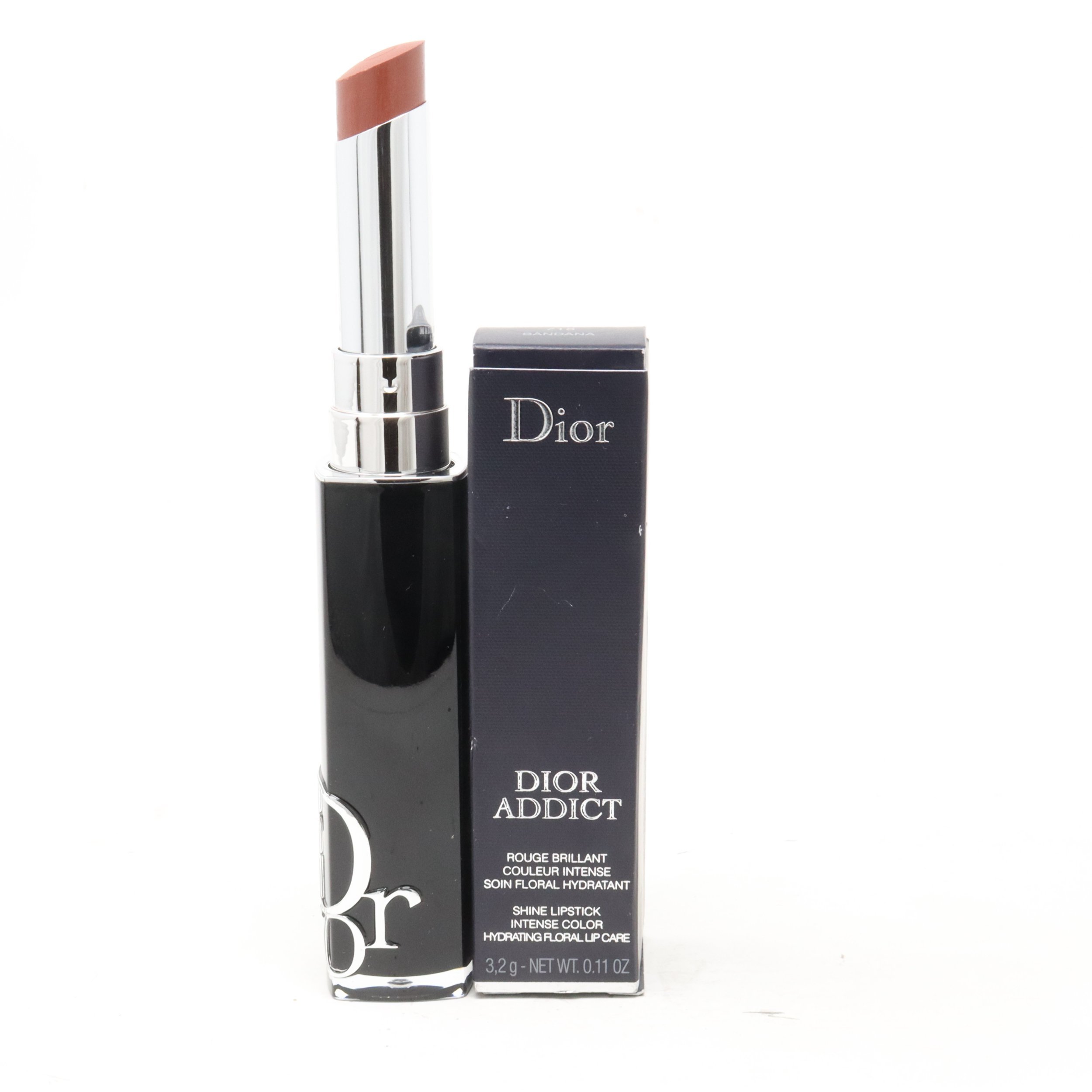Christian Dior, Addict, Shine, Cream Lipstick, 718, Bandana, Refillable, 3.2 g For Women