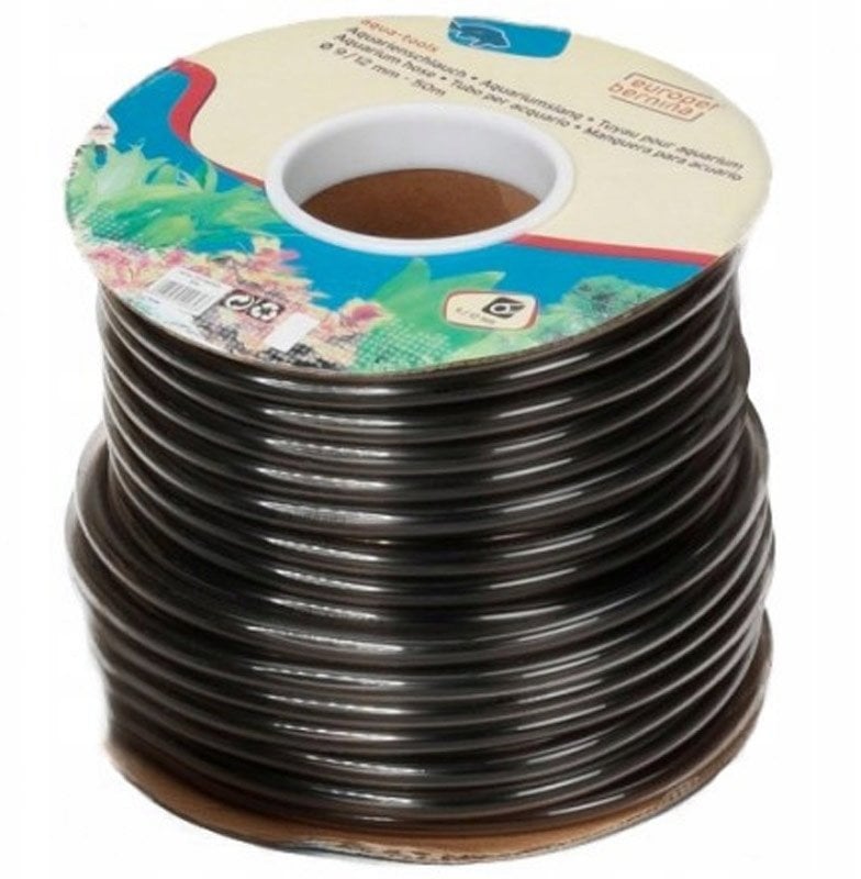 Wąż akwarystyczny, giętki, na szpuli kartonowej, 9/12 mm-50 m/opak