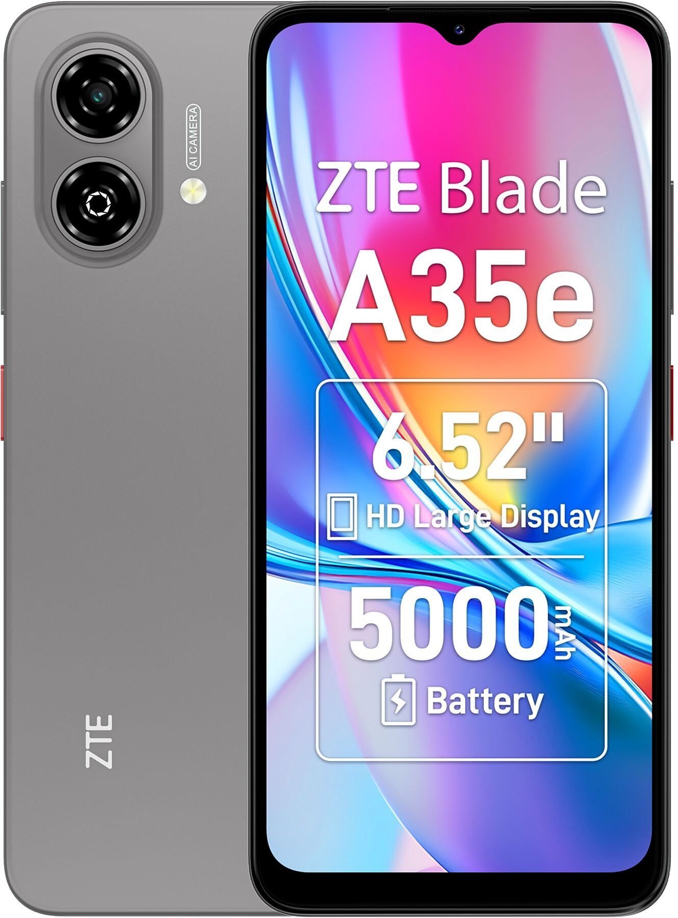ZTE Blade A35e silvery gray
