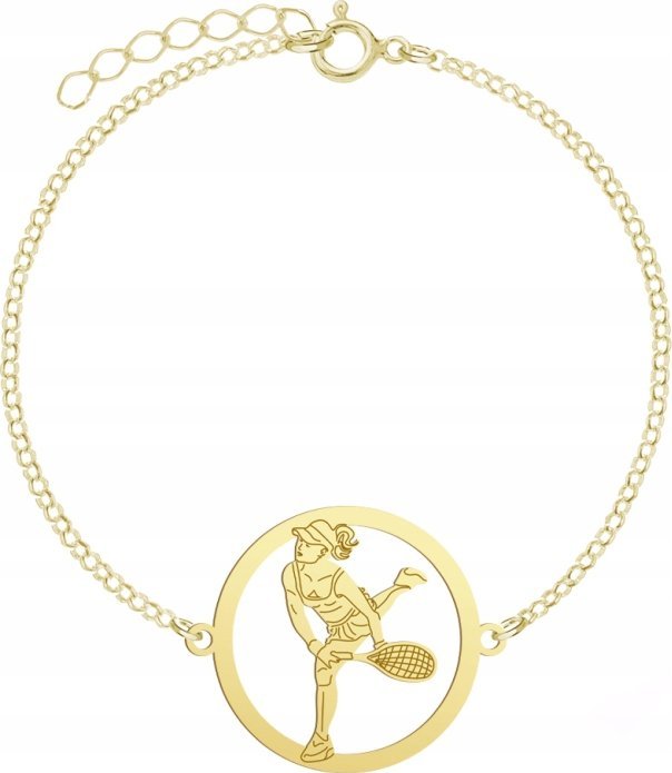 Radziszewska Jewellery Pozłacana Bransoletka Tenisistka GRAWER