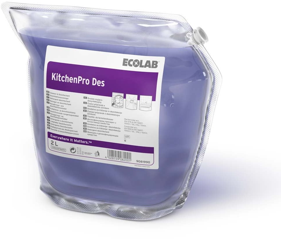 Ecolab Ecolab KitchenPro Des Preparat do mycia i dezynfekcji 2 l