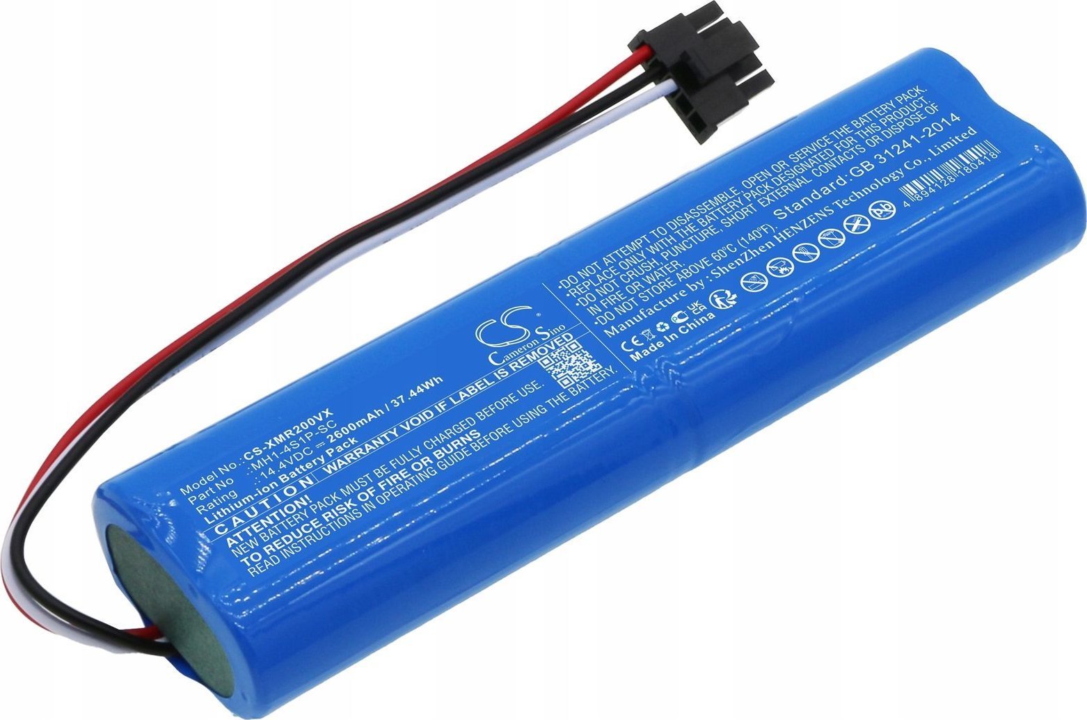 Cameron Sino Akumulator Bateria typ NR18650 MH1-4S1P-SC do Xiaomi VIOMI V3 V2 PRO JX37 / CS-XMR200VX