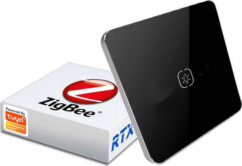 RTX Włącznik Światła Dotyk Szkło 1p Zigbee Tuya #Bez N