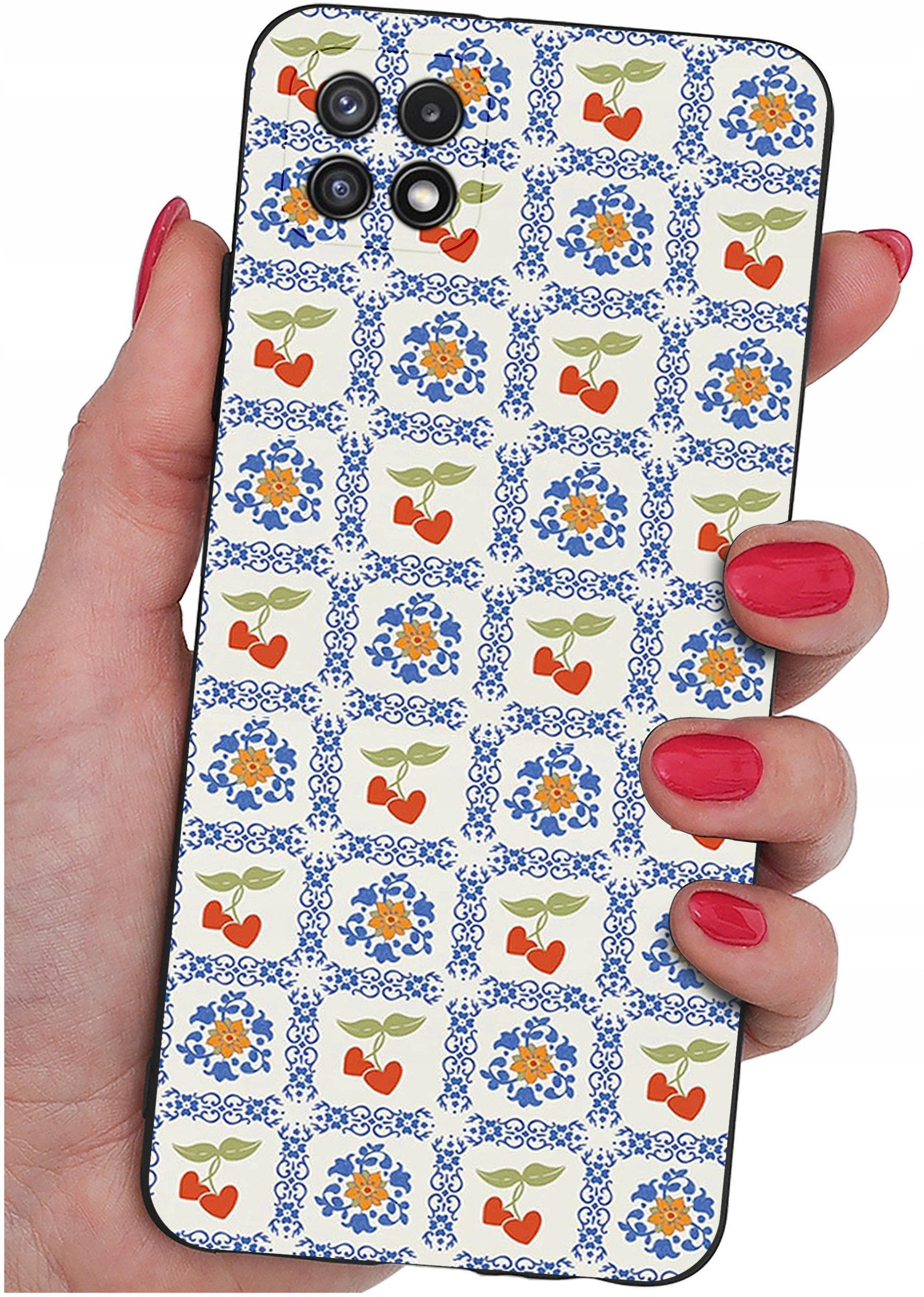 Etui do Samsung A22 5G WZORY |SILIKONOWE MATT CASE + SZKŁO 9H