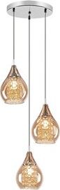Lampa wisząca Rabalux Nowoczesna lampa wisząca bursztynowa Rabalux Cassandra 6659