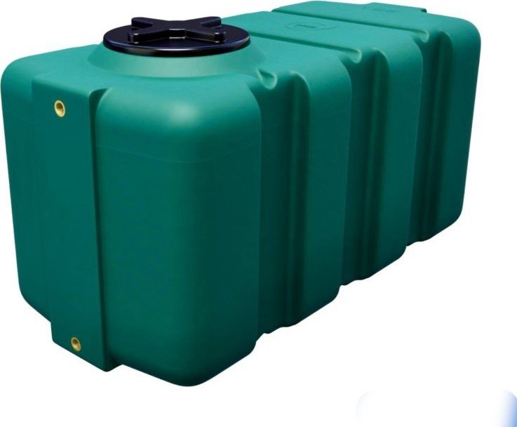 UHP Zbiornik plastikowy 200 l SG zielony wym. 100 x 48 x 51 cm (gwint dolny 3/4 cala)