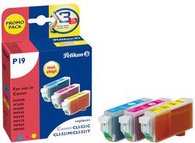 Tusz Pelikan P19 CLI-521 c/m/y - 4103291