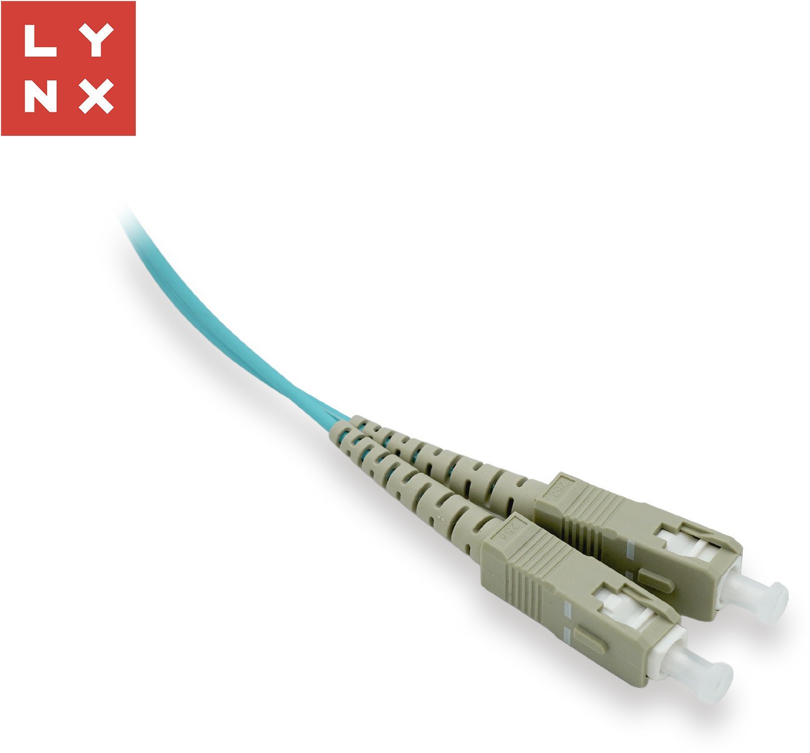 LYNX duplexní patch kabel MM, OM3, SC/SC, 50/125µm, 1m