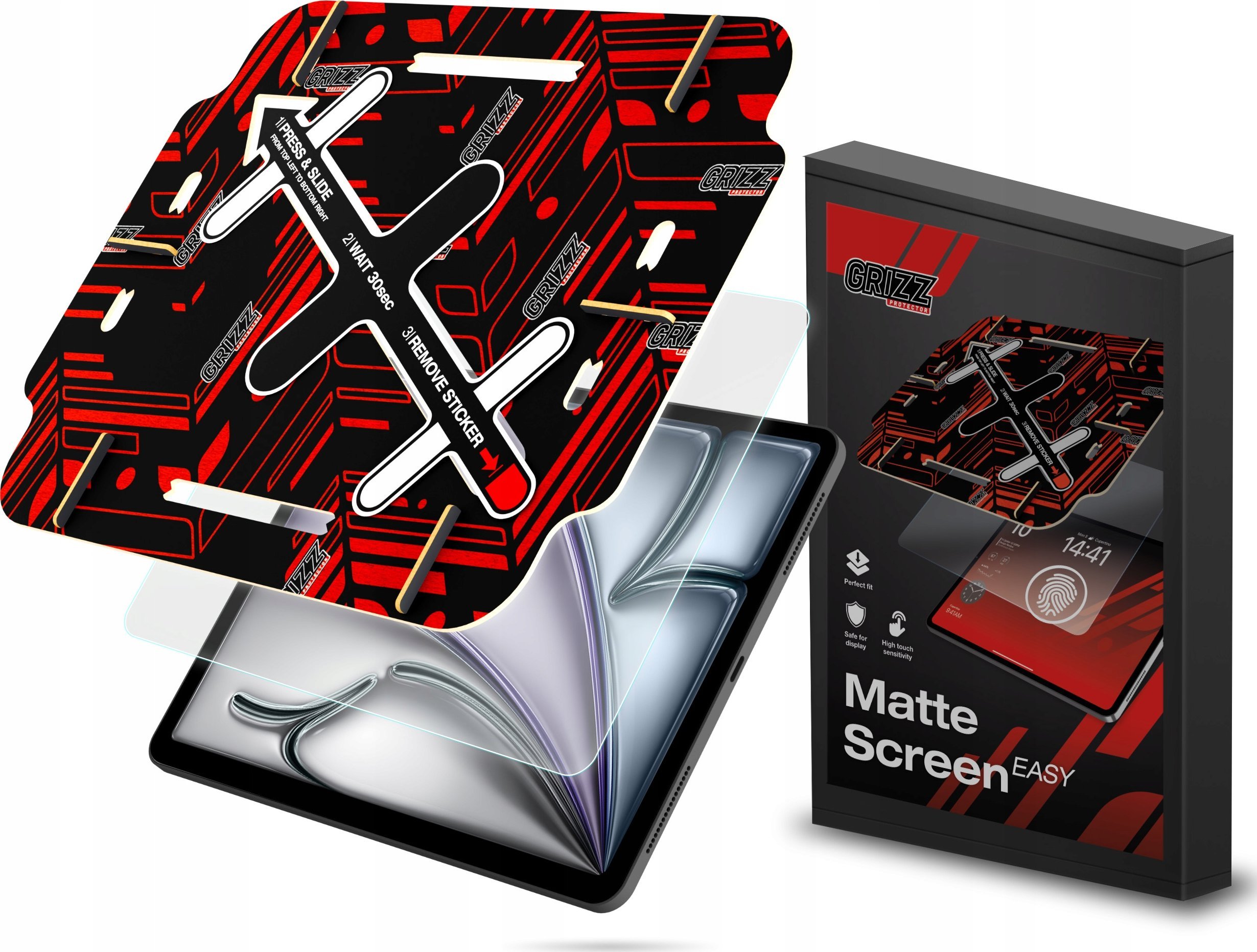 GrizzGlass Folia matowa GrizzGlass MatteScreen Easy do Apple iPad Air 6th 13"