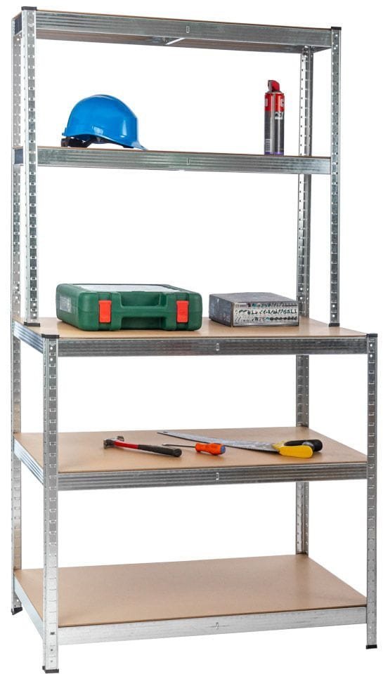 REGAŁ MAGAZYNOWY Z NADSTAWKĄ STAL GALWANIZOWANA