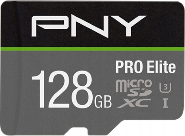 Karta PNY PRO Elite MicroSDXC 128 GB Class 10 UHS-I/U3 A1 V30 (P-SDU128V31100PRO-GE)